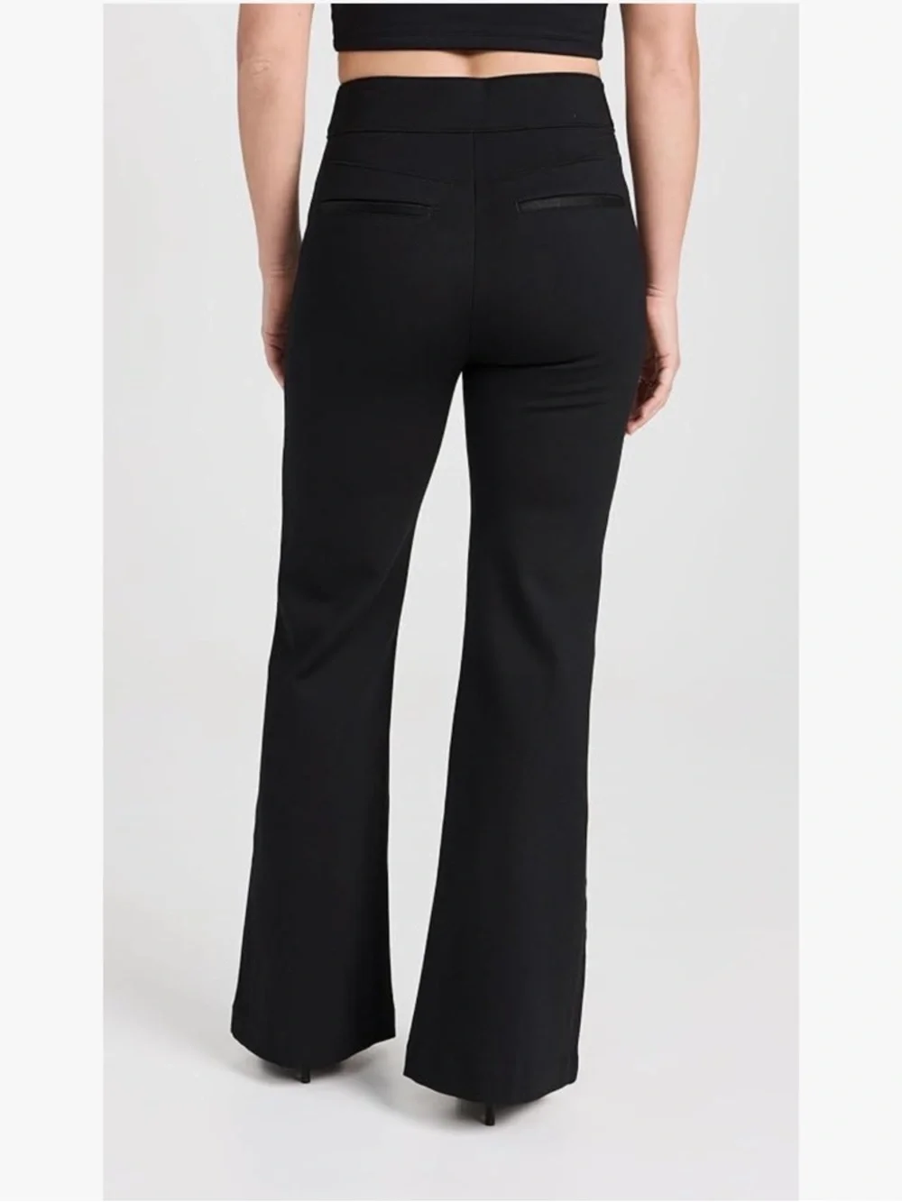 SPANX Black Hi-Rise Flare Pant - Picture 3 of 10